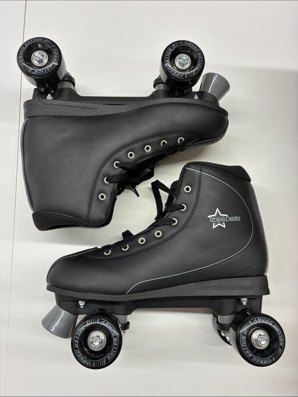 NEW Roller Derby Men’s Black Classic Quad Roller Skates Size 12